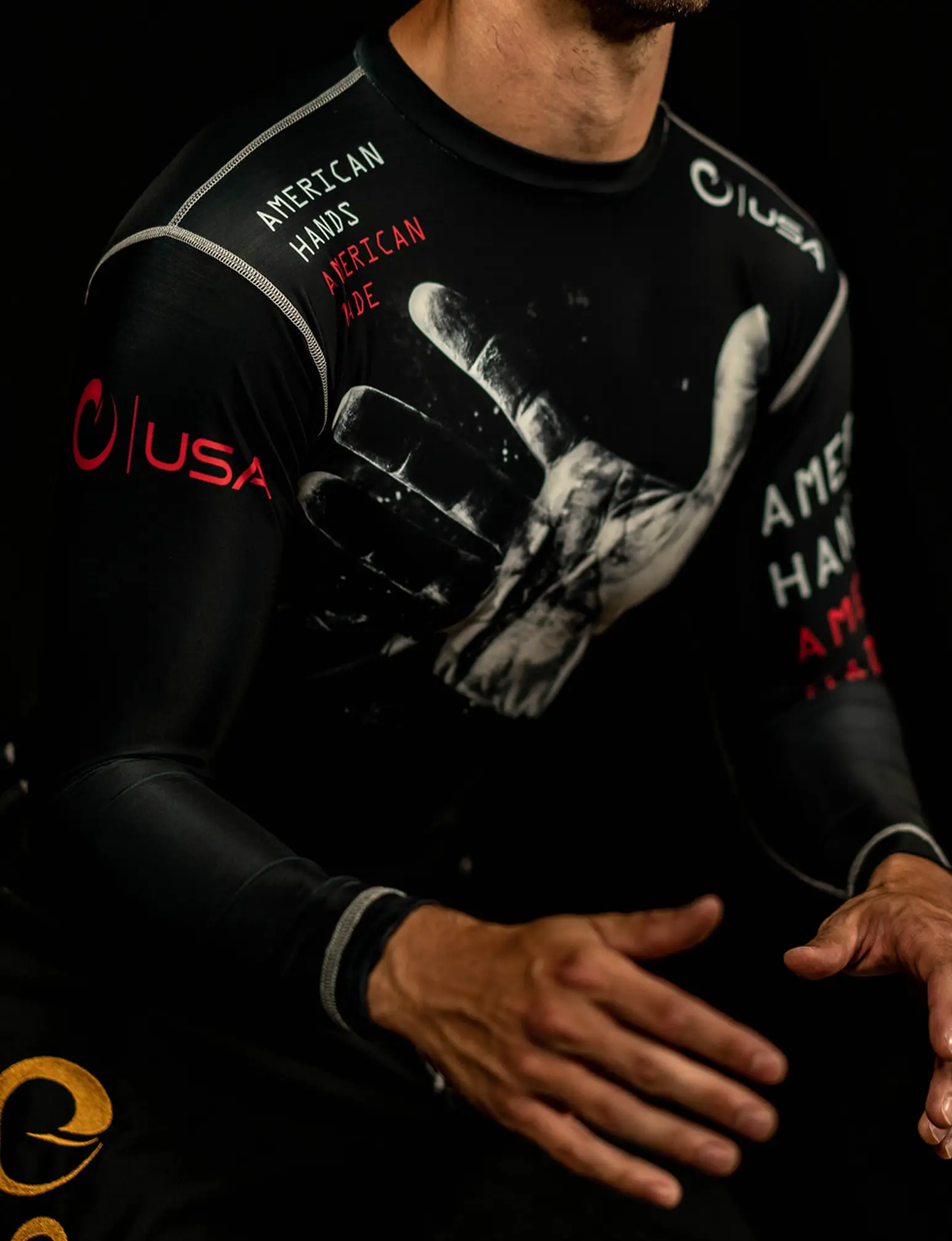 JOCKO HANDS LS COMPRESSION FIT RASHGUARD - XS - Image 4