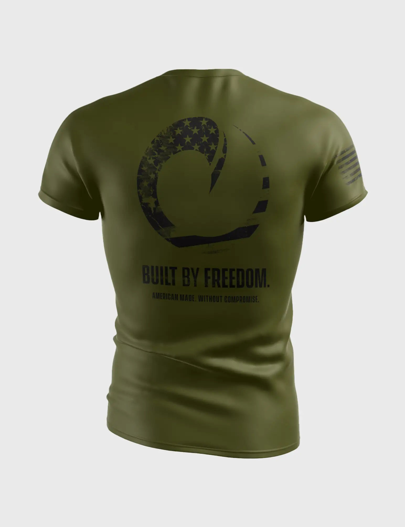 ORIGIN® FLAG-FILLED WAVE - COMFORT FIT SS RASHGUARD